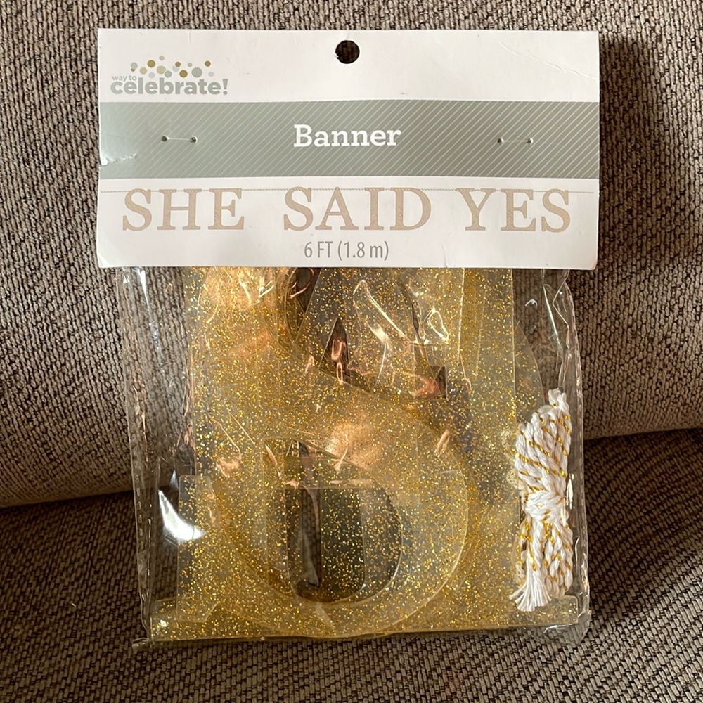 She said yes banner